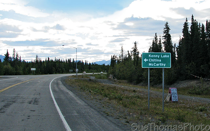 Southbound towards Valdez on Richardson Highway in Alaska