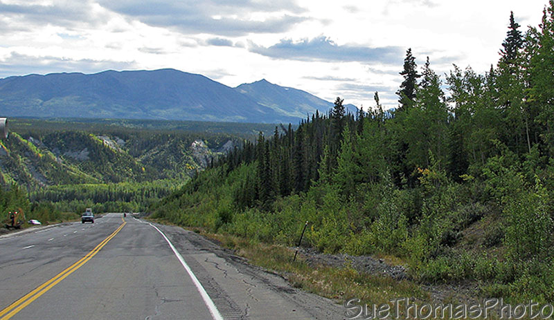 Southbound towards Valdez on Richardson Highway in Alaska