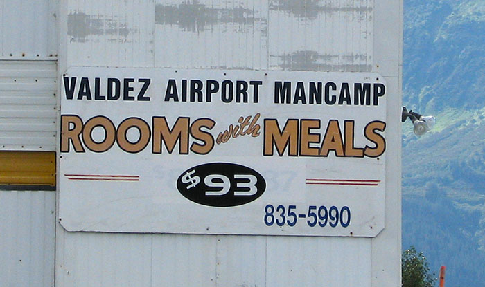 Mancamp at Valdez, Alaska
