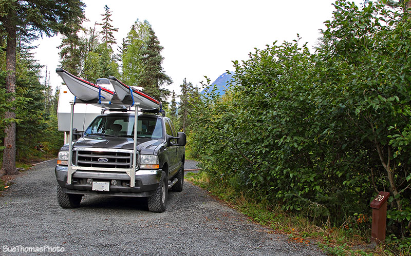 Campsite at Trail River, Alaska