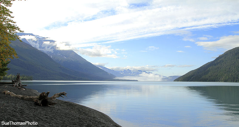 View south on Kenai Lake, Alaska