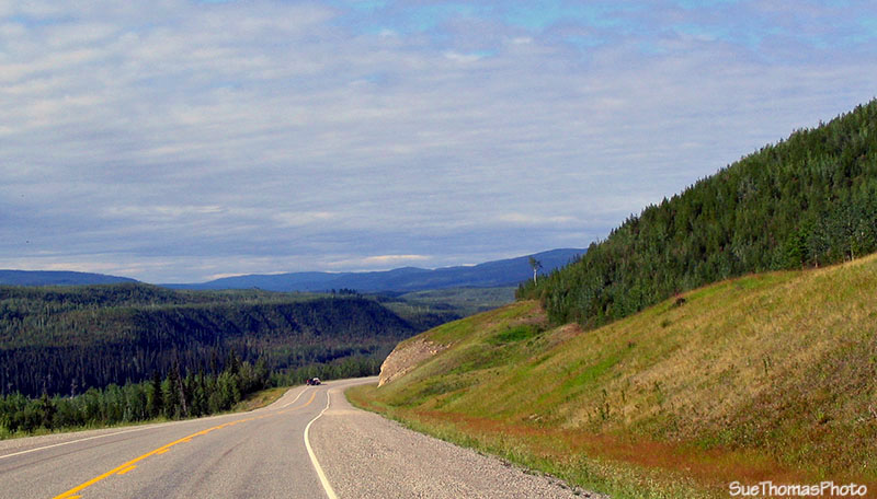Alaska Highway north of Cranberry Rapids, British Columbia