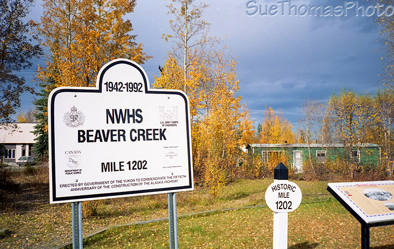 Historical sign at Beaver Creek