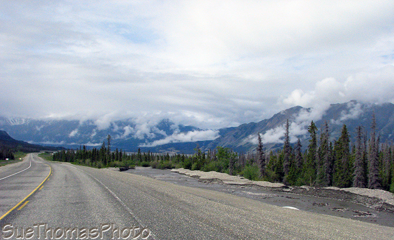 Alaska Highway northbound near Kluane Lake, Yukon