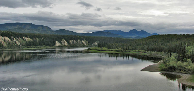 Teslin River at Johnsons Crossing, Alaska Highway
