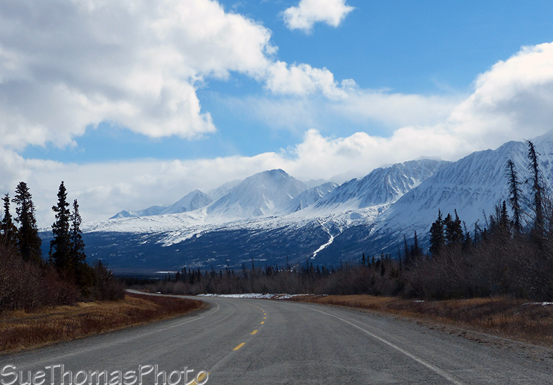 Kluane Ranges and Alaska Highway in Yukon