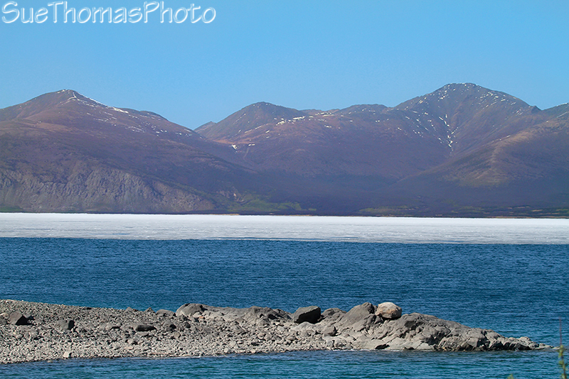 Ice on Kluane lake