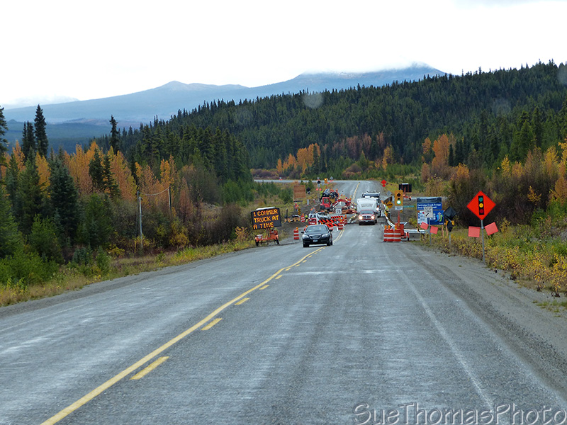 AK Hwy construction zone