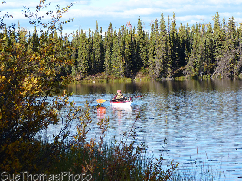 Fishing and kayaking