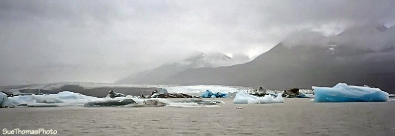 Icebergs on Lowell Lake