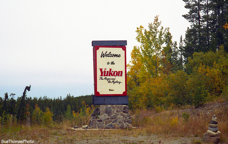 Yukon border sign, Cassiar Highway
