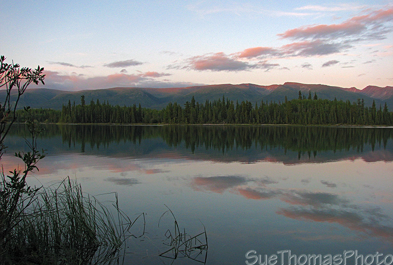 Sunset on Boya Lake, BC