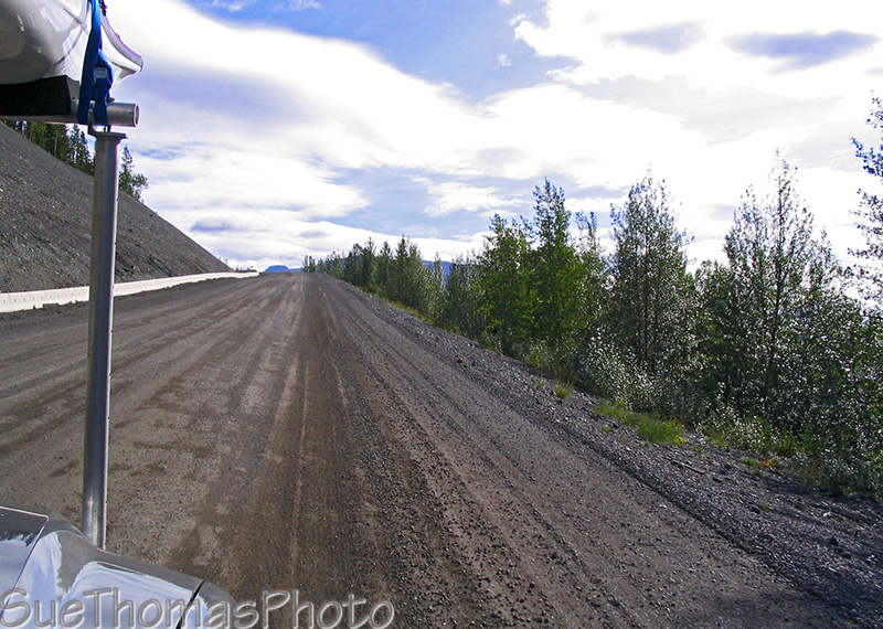 Climb up from Stikine River Crossing