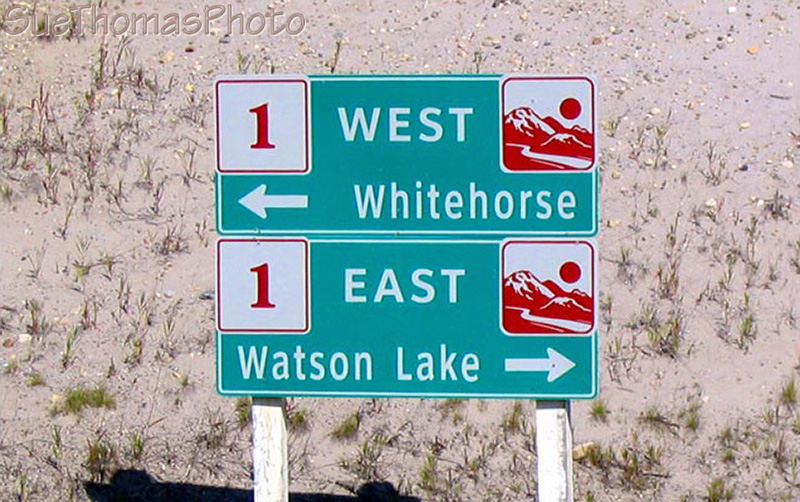 Alaska Highway sign, Cassiar Highway