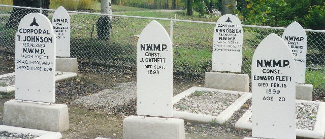 NWMP graves in Dawson City