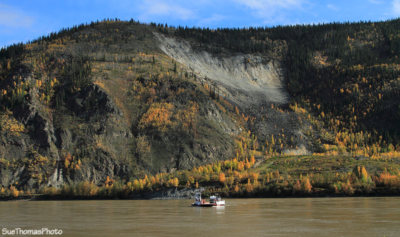 George Black ferry crossing the Yukon River at Dawson City