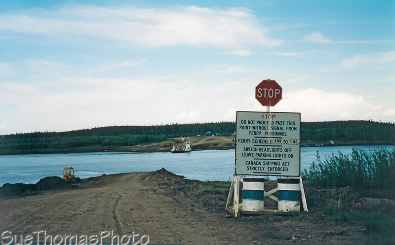 Dempster Highway, Peel River ferry crossing, NWT