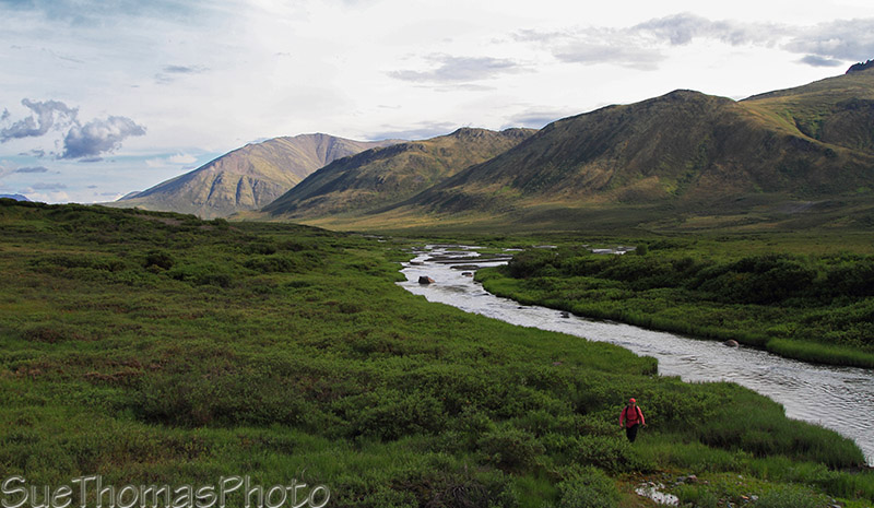 Unsuccessful fishing along the Dempster Highway in Yukon
