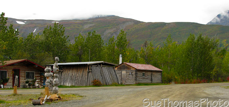 Klukshu Village on the Haines Road, Yukon Territory