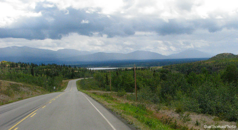 Heading south to Whitehorse on the North Klondike Highway in Yukon