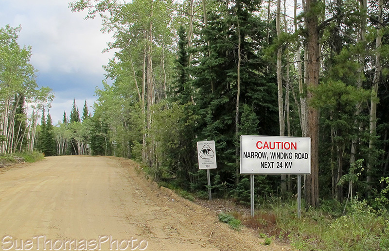 Ethel Lake Road sign, Yukon