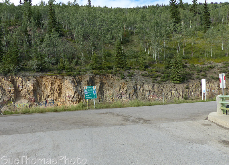Junction of Silver Trail and Klondike Highway in Yukon