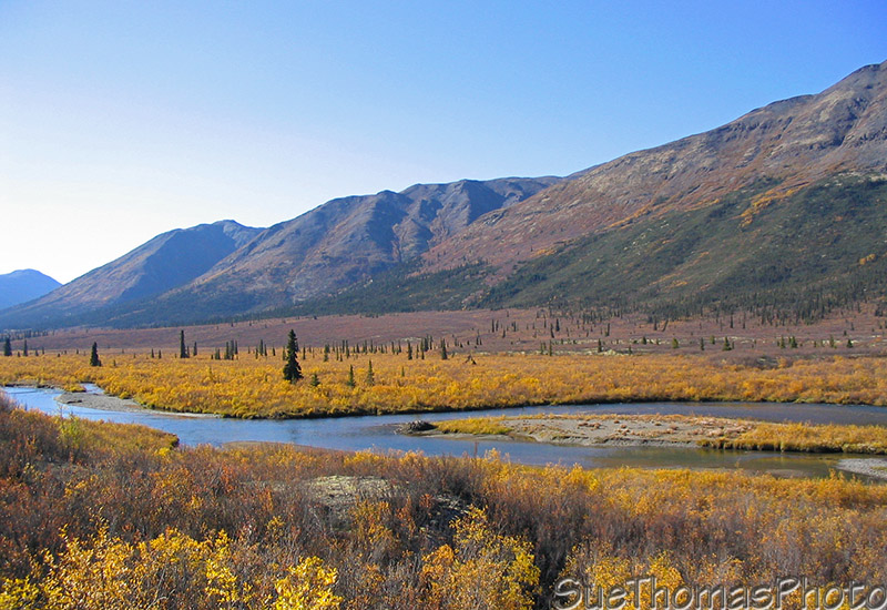 Nahanni Range Road and Little Hyland River in Yukon