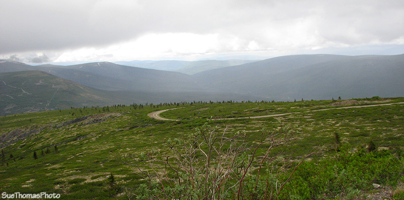 Road to the top of Keno Hill, Yukon