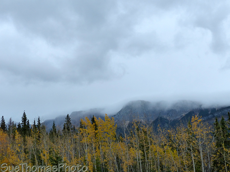 Mountains in the rain