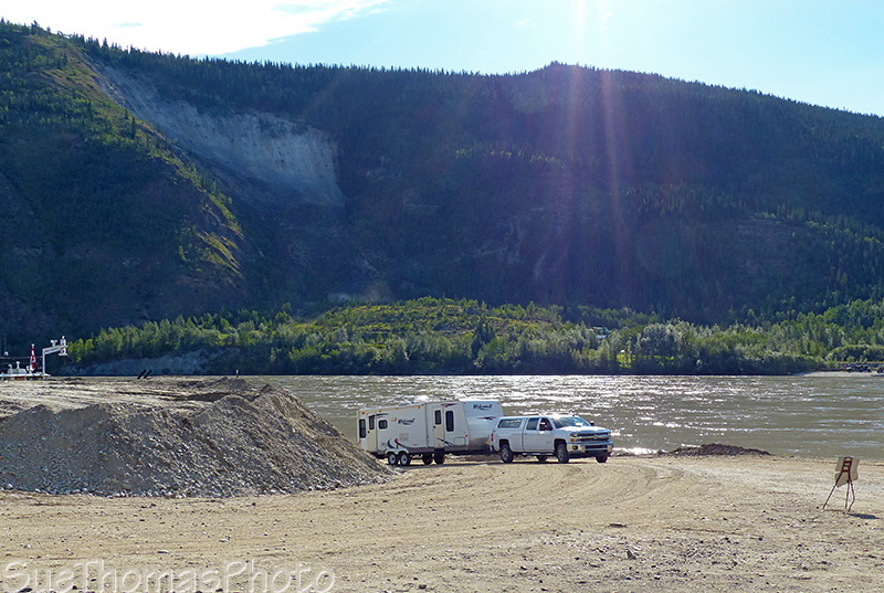 RV offloading the ferry
