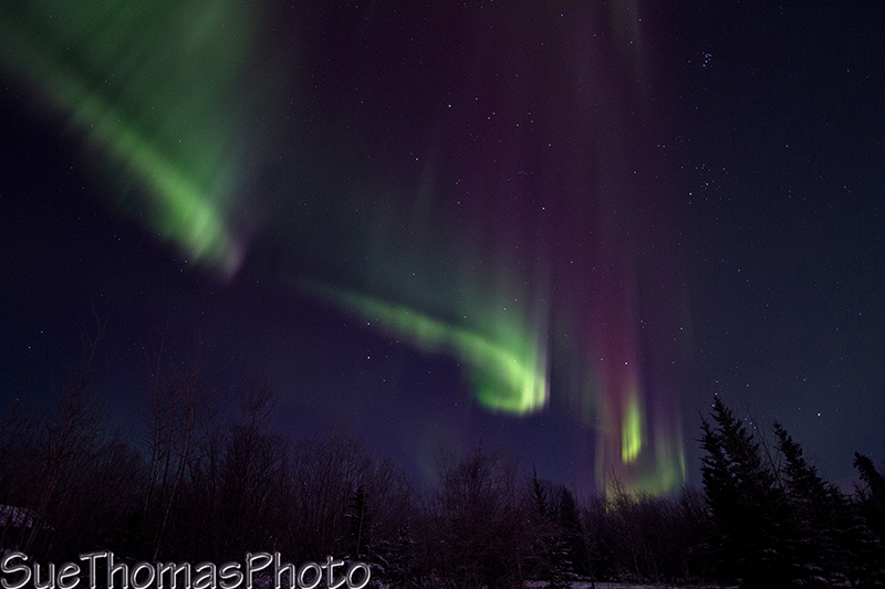 Aurora starting to the east