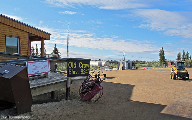 Front of air terminal at Old Crow, Yukon