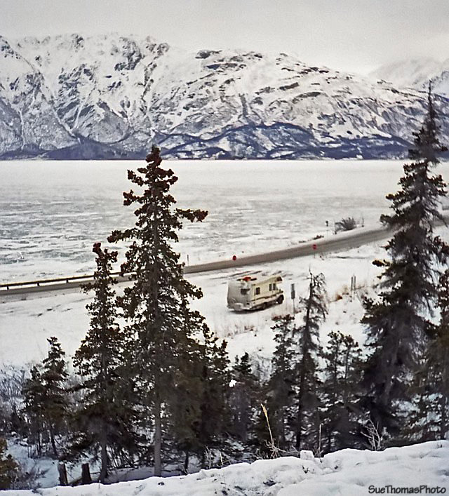 Kluane Lake, Yukon, viewed from Soldier's Summit