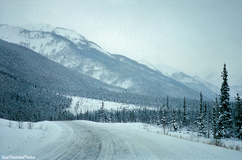Southbound on the Alaska Highway in British Columbia