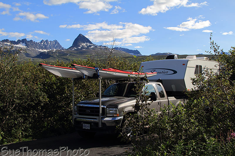 Campsite at Blueberry Recreation Site near Valdez, Alaska
