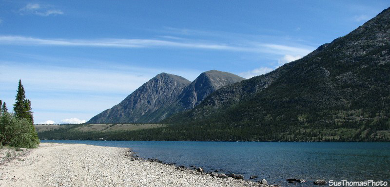 Camping near Kusawa Lake in Yukon