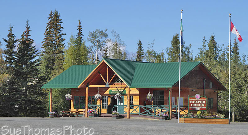 Beaver Creek Tourist Information Centre on Alaska Highway in Yukon