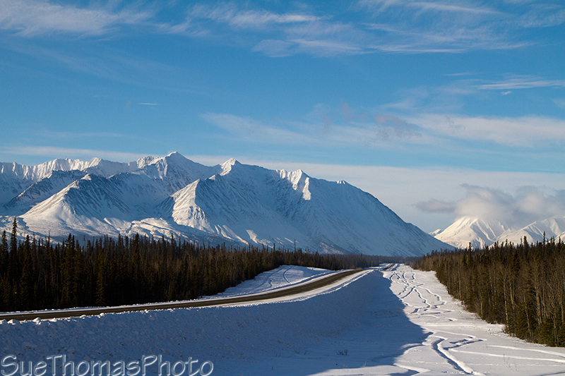 Alaska Highway in Winter