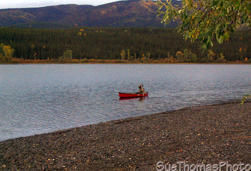 Canoeing on Frances Lake, Yukon