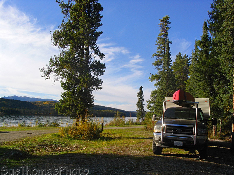 Simpson Lake Yukon Gov't campground