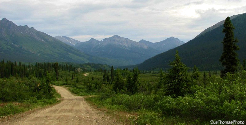 Northbound on the South Canol Road in Yukon - 2010