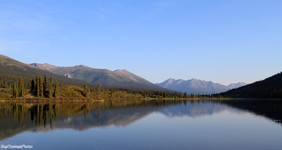 Lapie Lake on the South Canol Road in Yukon