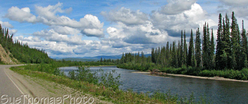 Klondike River south of Dawson City, Yukon