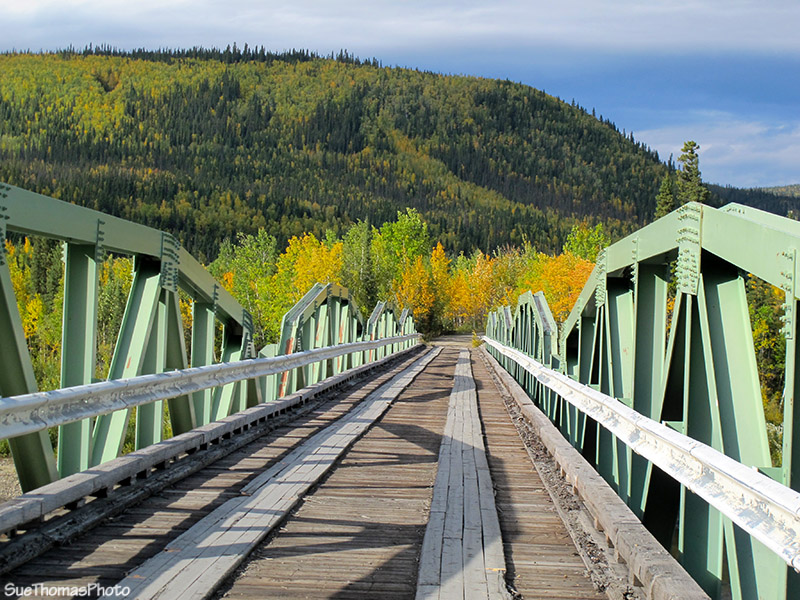 Bridge across Fortymile River, Yukon
